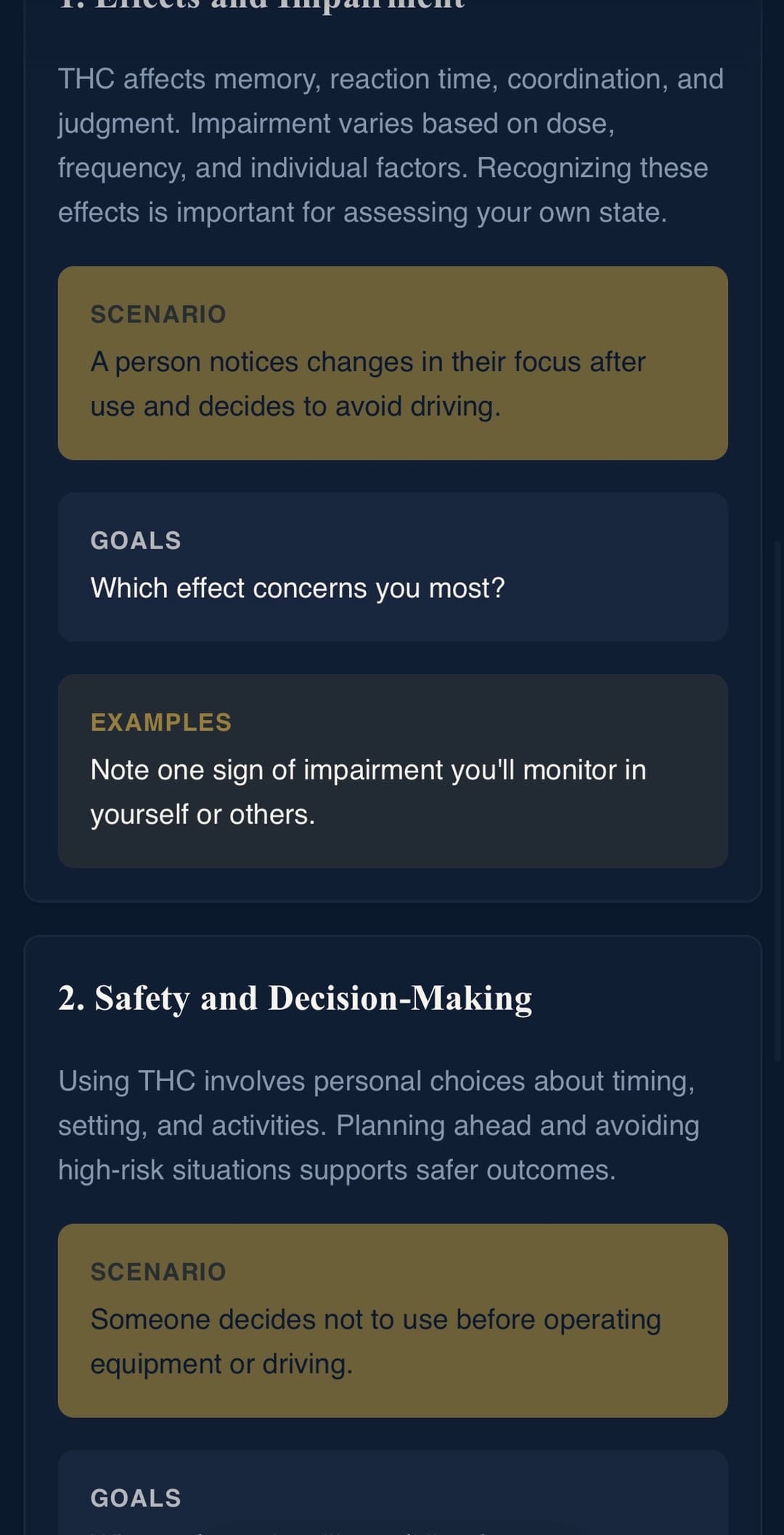 Full Circle Courses mobile lesson viewer with accessible, text-to-speech-enabled court-ordered course content